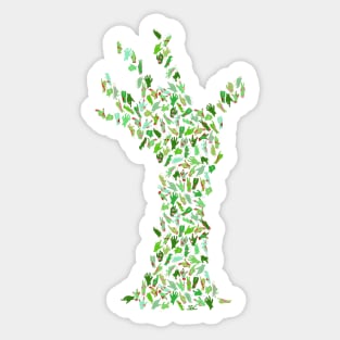 Severed Zombie Hands Sticker